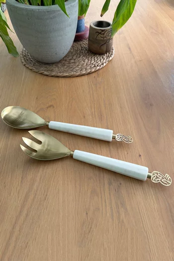 Calligraffiti Salad Tongs, Set of 2