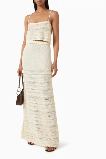 Wynne Crochet Maxi Skirt