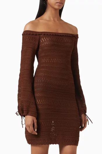 Tabitha Crochet Mini Dress