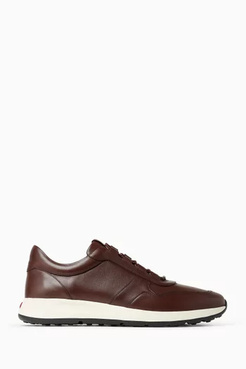 Red Dot Sneakers in Leather
