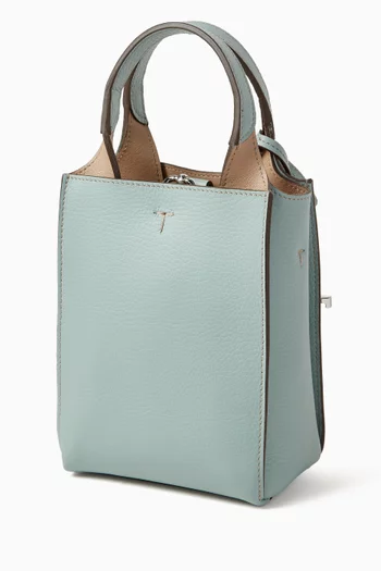 Micro Tote Bag in Leather