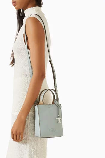 Micro Tote Bag in Leather