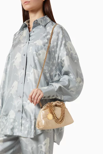 Mini Falabella Bucket Bag in Dotted Chamois