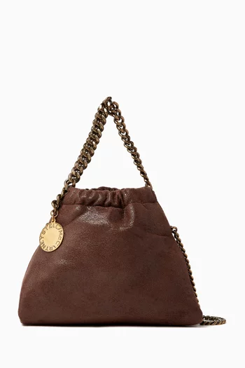 Mini Falabella Bucket Bag in Shaggy Deer Faux Leather