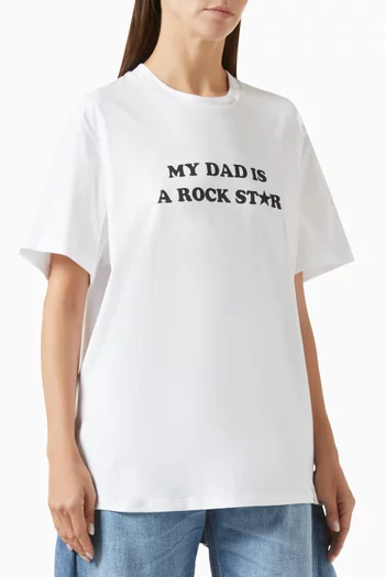 My Dad is a Rockstar T-shirt in Cotton-jersey