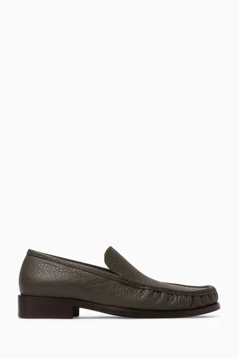 Boafer Loafers in Grainy Calf Leather