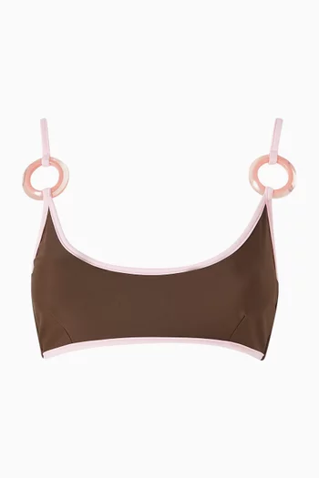 Itaka Ring-detail Bikini Top