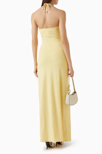 Romina Halterneck Maxi Dress