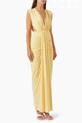 Pia Ruched Maxi Dress