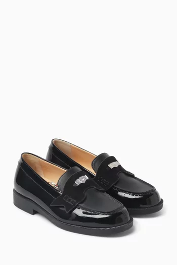 Mini Penny Loafers in Leather