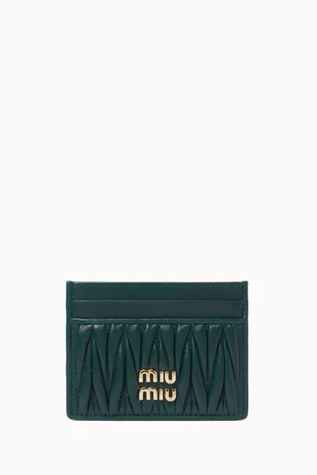 Card Holder in Matelassé Leather