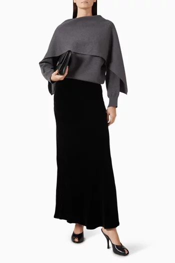 Cape Sweater in Virgin Wool