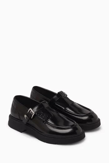Ballerina Flats in Leather