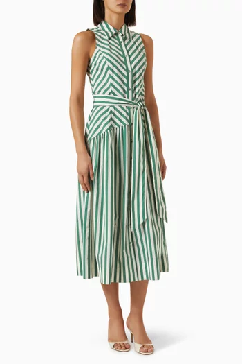 Adalyn Striped Dress in Cotton