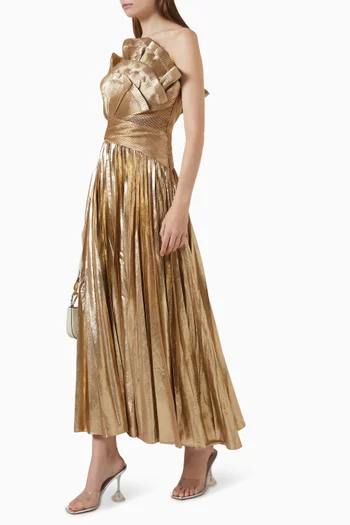 Penda Pleated Maxi Dress