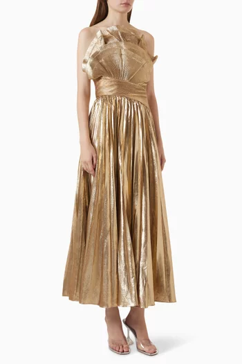 Penda Pleated Maxi Dress