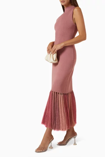 Sofyr Tassel Midi Dress in Knit