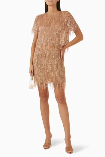 Glisten Embellished Mini Skirt