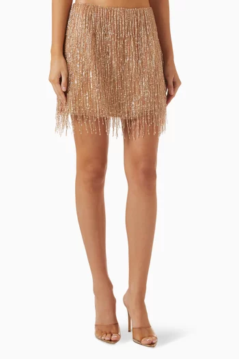 Glisten Embellished Mini Skirt