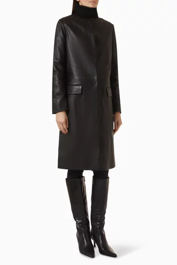 Gemma Coat in Leather