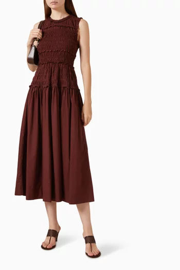 Mallory Smocked Dress in Organic-cotton