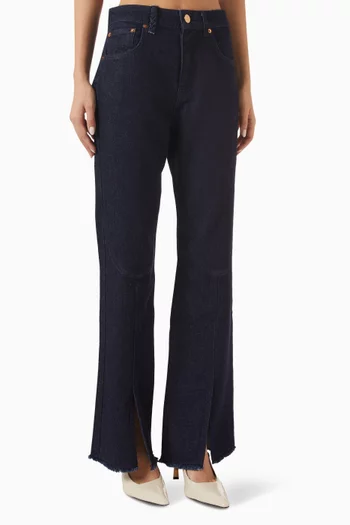 Pixon Slit Jeans in Denim
