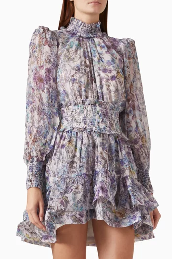 Rosaria Mini Dress in Georgette
