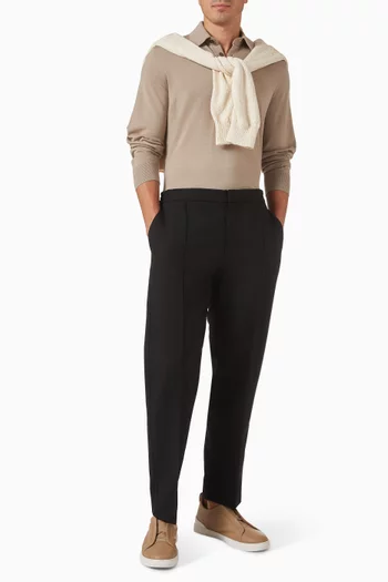 Pleated Pants in Wool