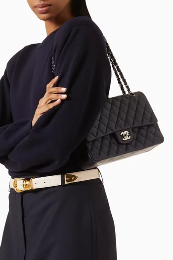 Medium Classic Double-flap Bag in Caviar Leather