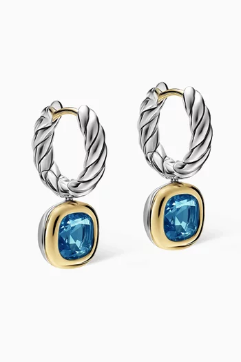 DY Mercer® Color Drop Earrings in 14kt Gold & Sterling Silver
