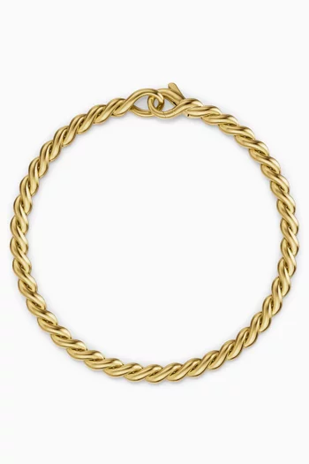 Sculpted Cable Chain Bracelet in 18kt Gold