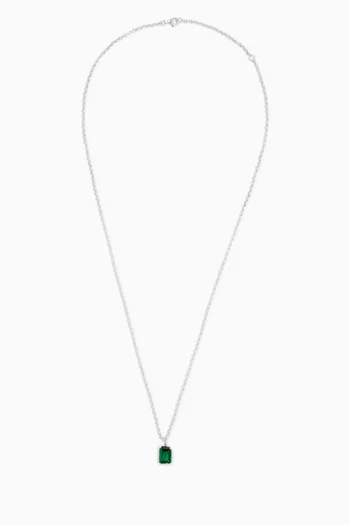 Octagon Necklace in Sterling Silver