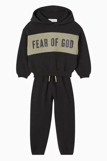 Cropped Panelled Hoodie