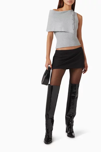 Martina Asymmetric Knit Sweater