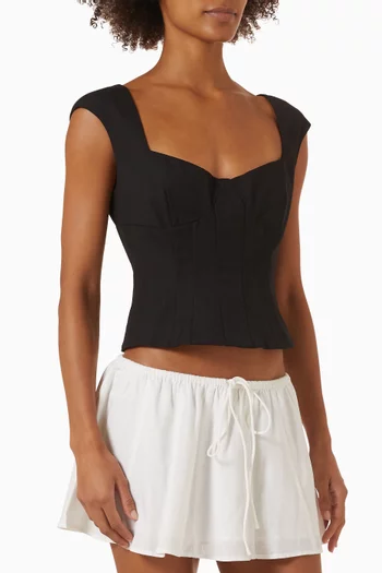 Sabina Lace-up Corset Top