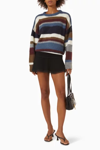 Hawley Oversized Striped Sweater in Wool-blend