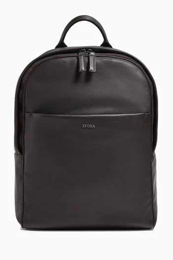 Zip Backpack in Secondskin Leather