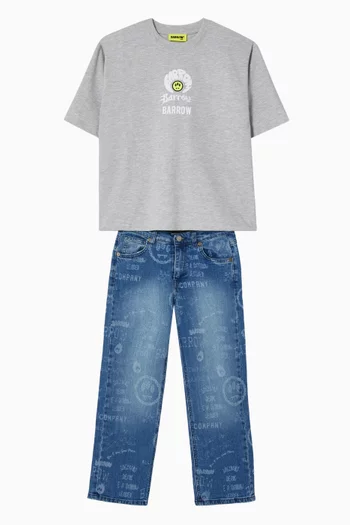 Straight-leg Jeans in Denim