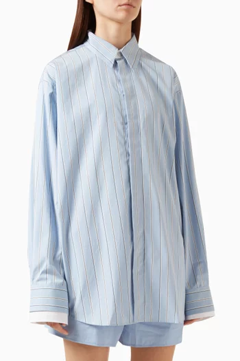 Large Striped Shirt in Cotton