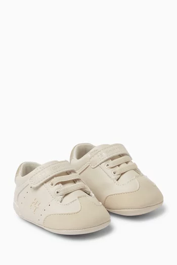Velcro Sneakers in Leather