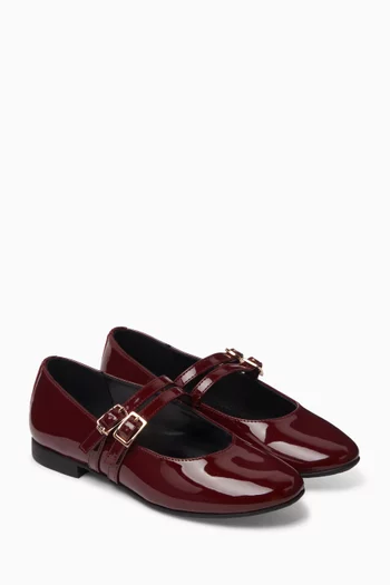 Ballerina Flats in Patent Leather