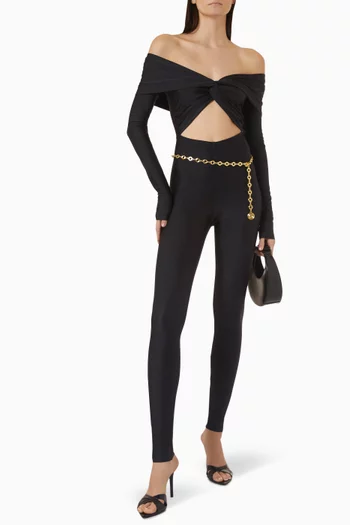 Kendall Off-shoulder Jumpsuit in Lycra