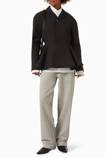 Peplum Jacket in Wool