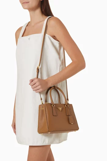 Small Galleria Bag in Saffiano Leather