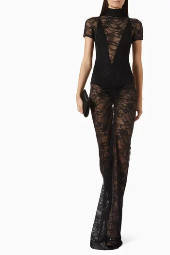 Palma Sheer Dress in Lace