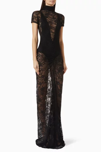 Palma Sheer Dress in Lace