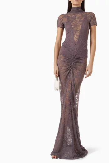 Palma Sheer Dress in Lace
