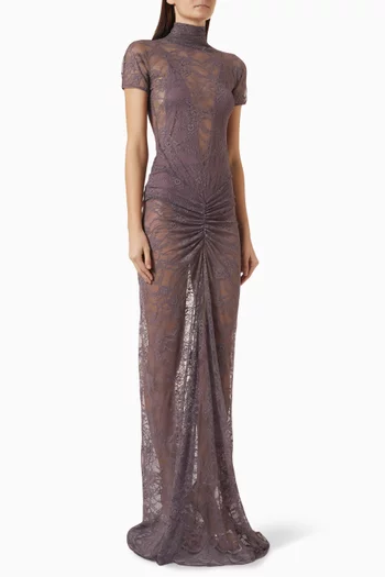 Palma Sheer Dress in Lace