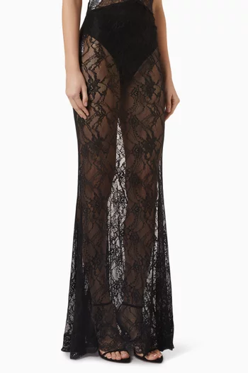 Nemesia Sheer Skirt in Lace