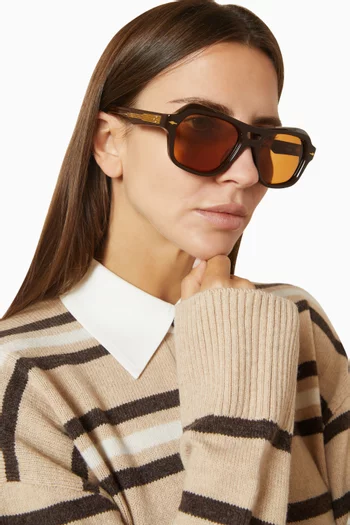 Tamerlis Aviator Sunglasses in Acetate